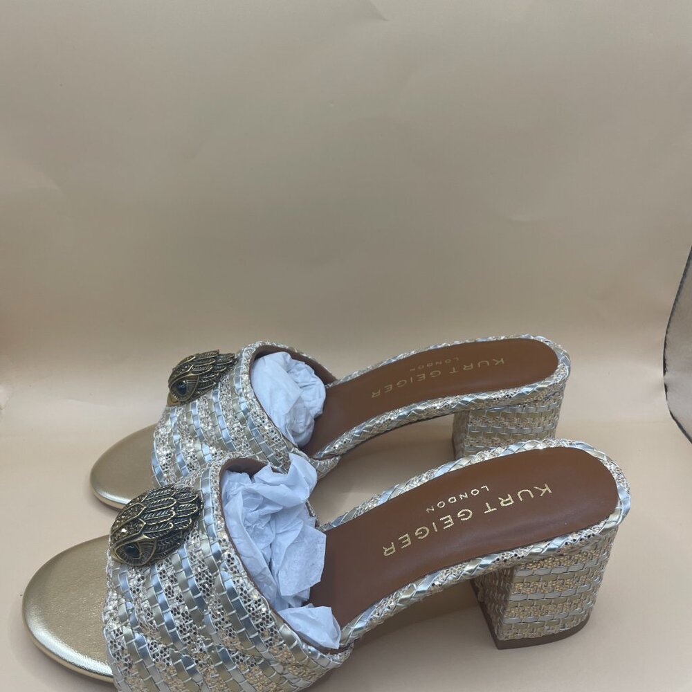 KURT GEIGER KENSINGTON BLOCK MULE HEEL 7 - Picture 4 of 13